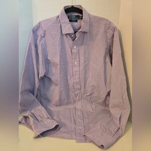 Ralph Lauren Polo Estate Custom Fit Men's Lavender Button Down Shirt Large 16.5"